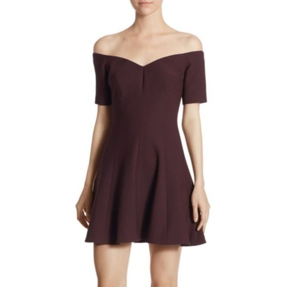 NWT Cinq a Sept Kenna Off The Shoulder Dress, Size 6 - Picture 2 of 5